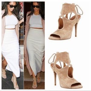 Aquazzura Sexy Thing suede cutout heels